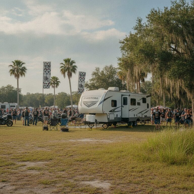 RV rental for Leesburg Bikefest near tavares FL