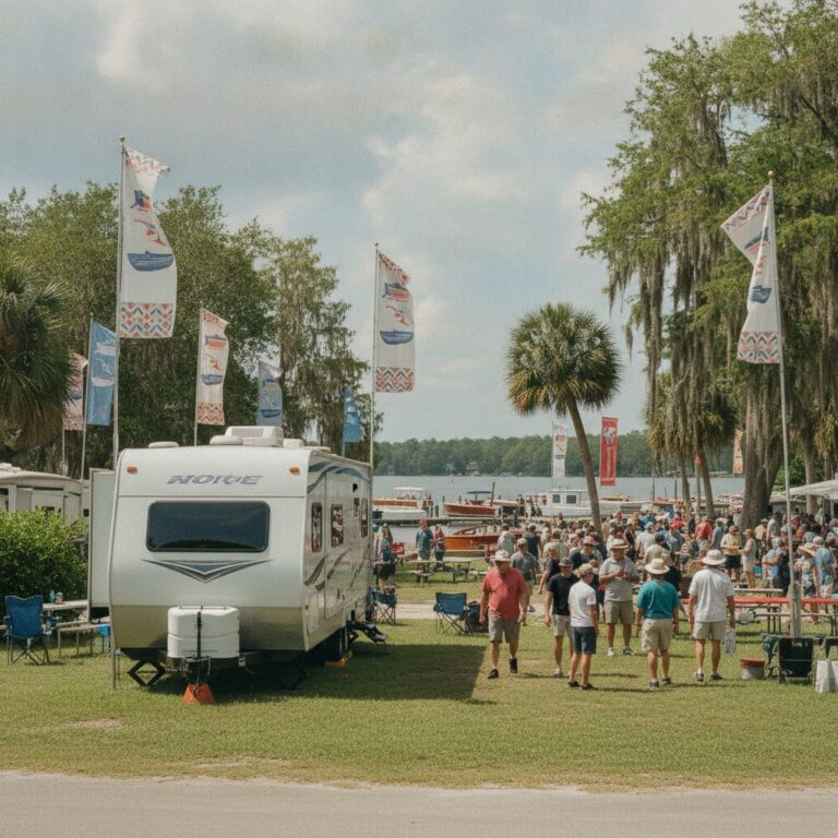RV rental for Mount Dora Antique Boat Festival near tavares FL
